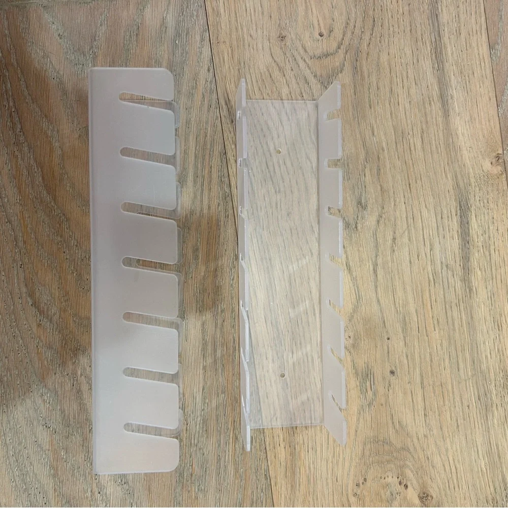 Clear Frosted Plastic Hat Organizer - Set of 2